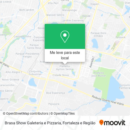 Brasa Show Galeteria e Pizzaria mapa