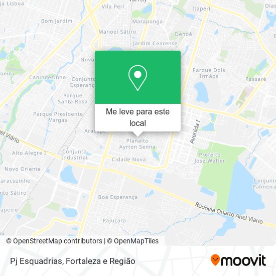 Pj Esquadrias mapa