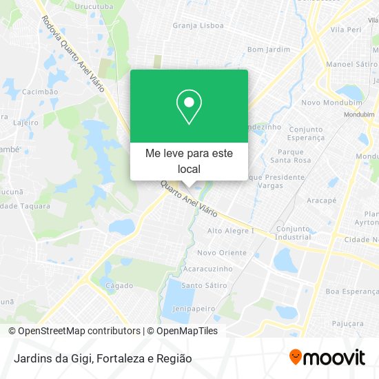 Jardins da Gigi mapa