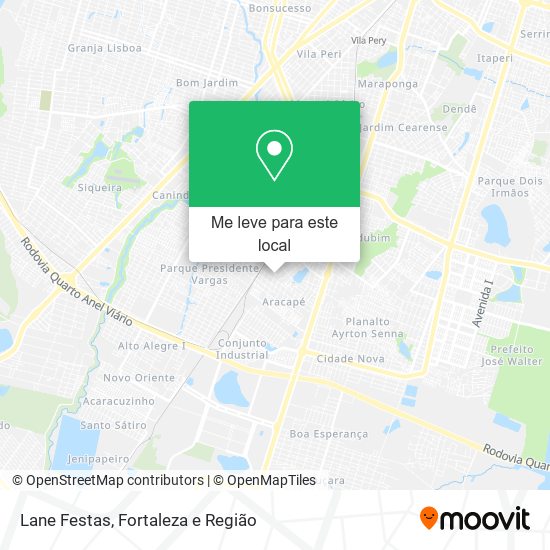 Lane Festas mapa