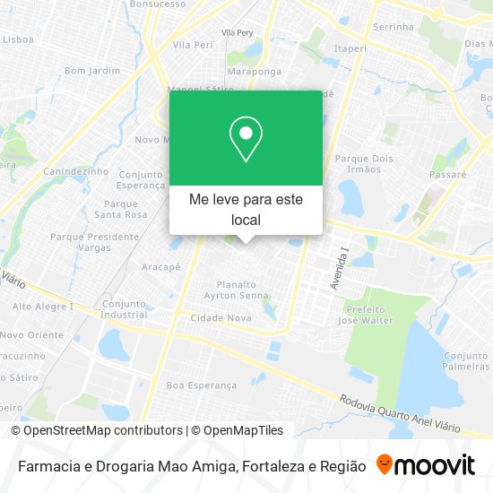 Farmacia e Drogaria Mao Amiga mapa