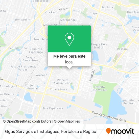 Ggas Servigos e Instalagues mapa