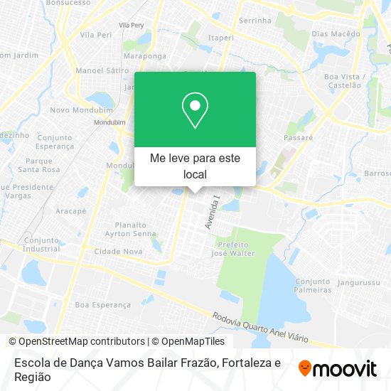 Escola de Dança Vamos Bailar Frazão mapa