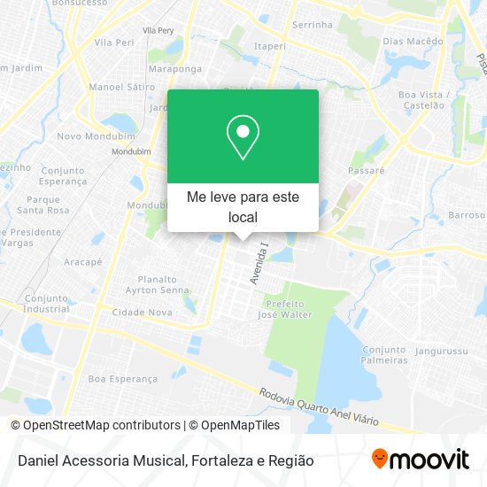 Daniel Acessoria Musical mapa