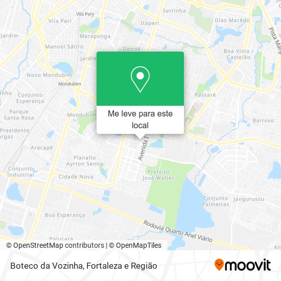 Boteco da Vozinha mapa