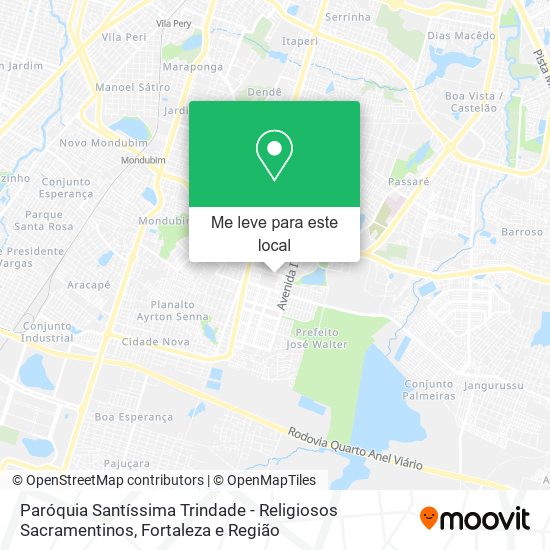 Paróquia Santíssima Trindade - Religiosos Sacramentinos mapa