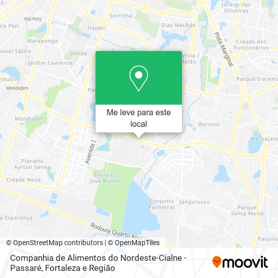 Companhia de Alimentos do Nordeste-Cialne - Passaré mapa