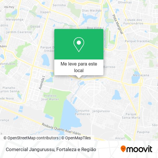 Comercial Jangurussu mapa