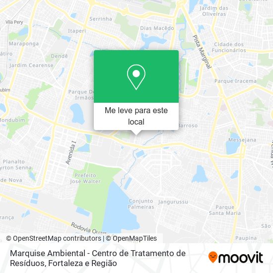 Marquise Ambiental - Centro de Tratamento de Resíduos mapa