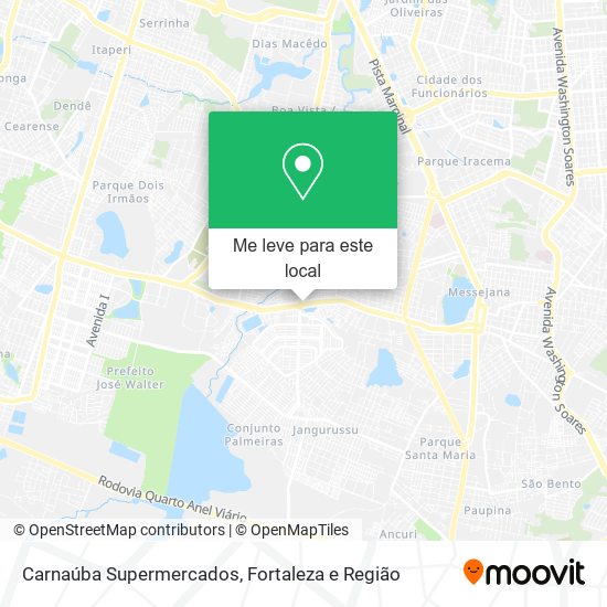 Carnaúba Supermercados mapa