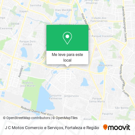 J C Motos Comercio e Serviços mapa