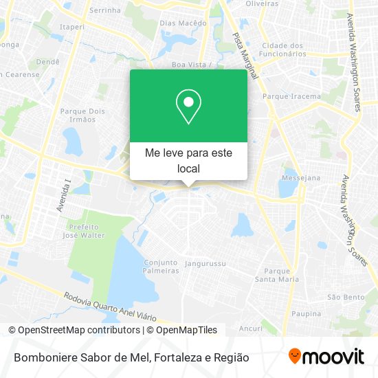 Bomboniere Sabor de Mel mapa