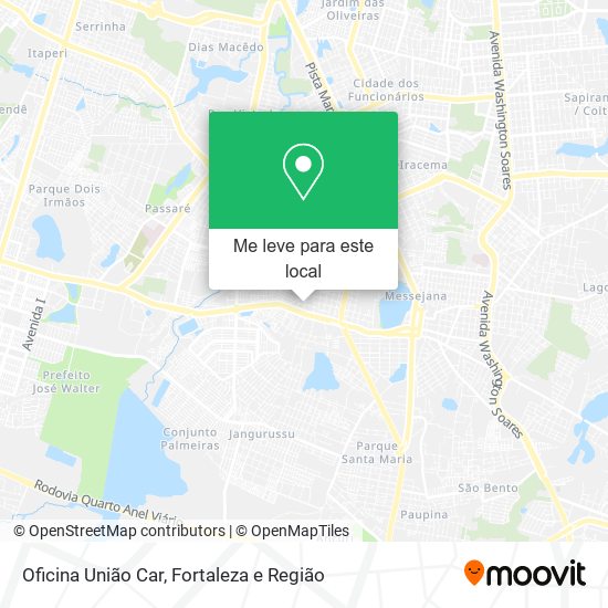 Oficina União Car mapa