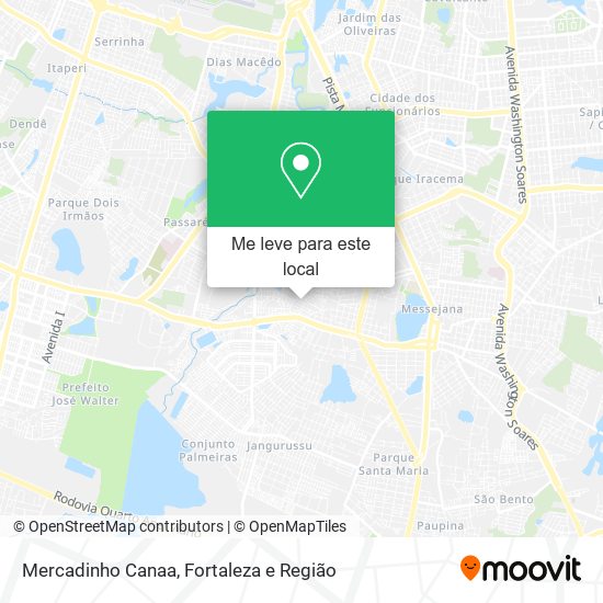 Mercadinho Canaa mapa
