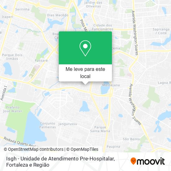 Isgh - Unidade de Atendimento Pre-Hospitalar mapa