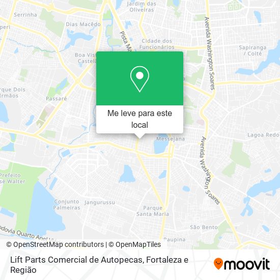 Lift Parts Comercial de Autopecas mapa