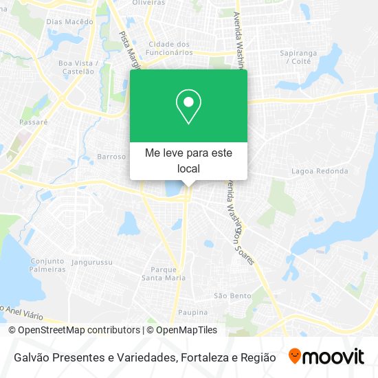 Galvão Presentes e Variedades mapa