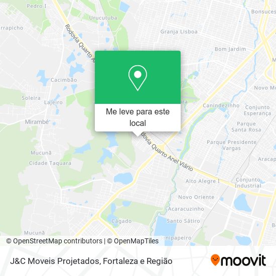 J&C Moveis Projetados mapa