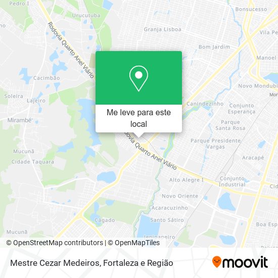 Mestre Cezar Medeiros mapa