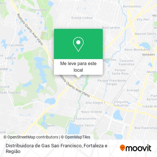 Distribuidora de Gas Sao Francisco mapa