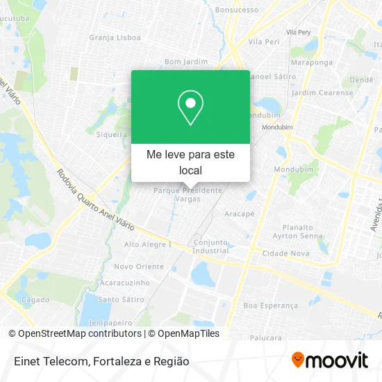 Einet Telecom mapa