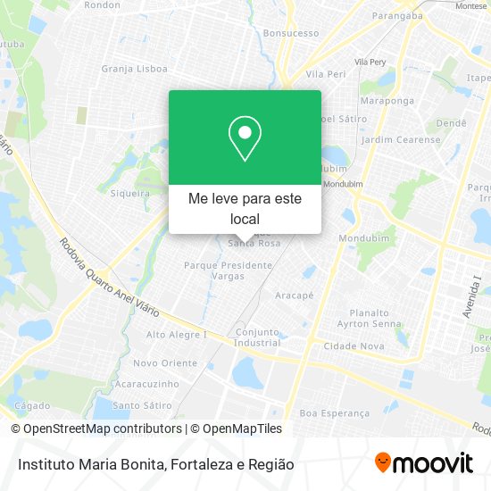 Instituto Maria Bonita mapa