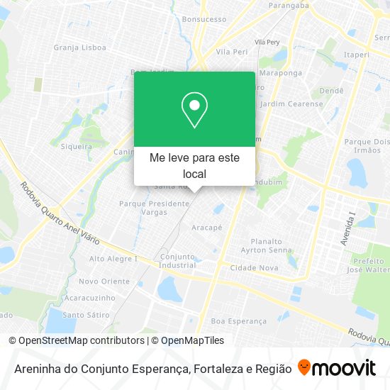 Areninha do Conjunto Esperança mapa