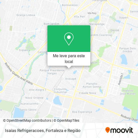 Isaías Refrigeracoes mapa