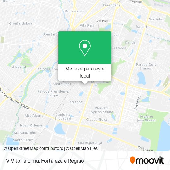 V Vitória Lima mapa