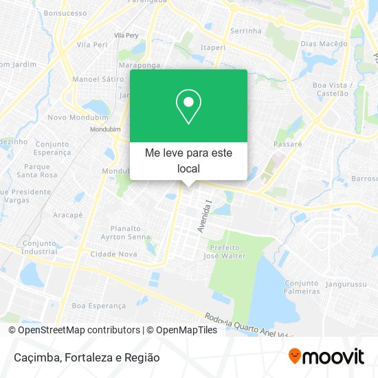 Caçimba mapa
