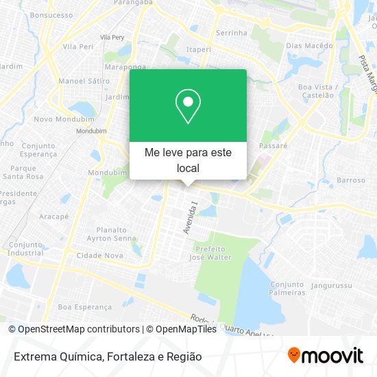 Extrema Química mapa