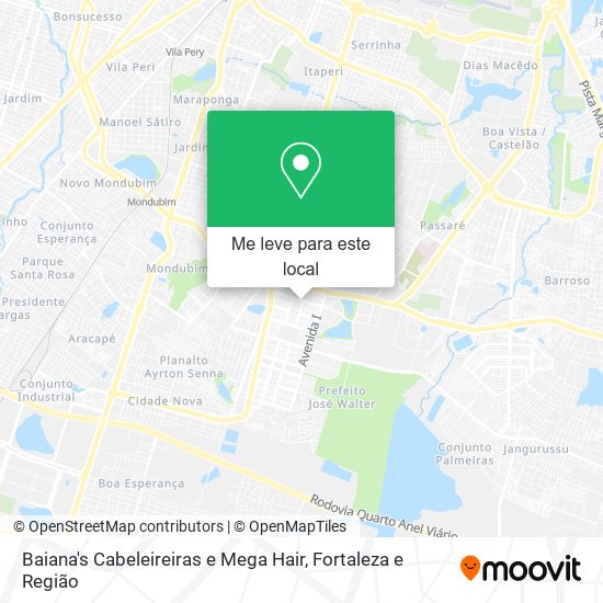 Baiana's Cabeleireiras e Mega Hair mapa