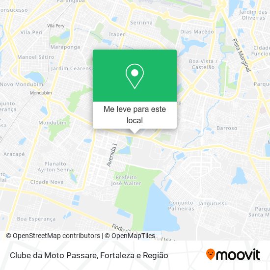 Clube da Moto Passare mapa