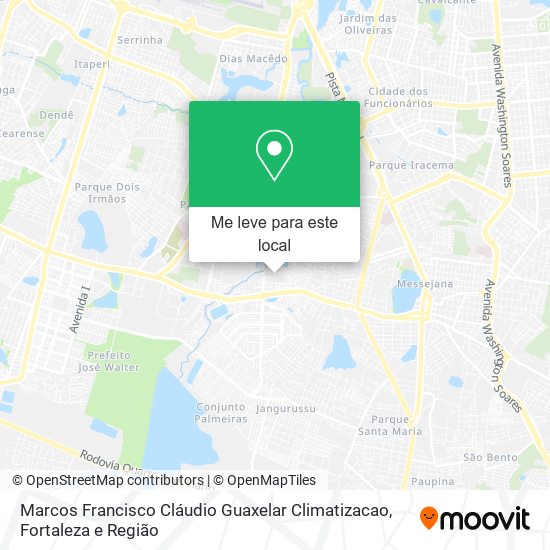 Marcos Francisco Cláudio Guaxelar Climatizacao mapa