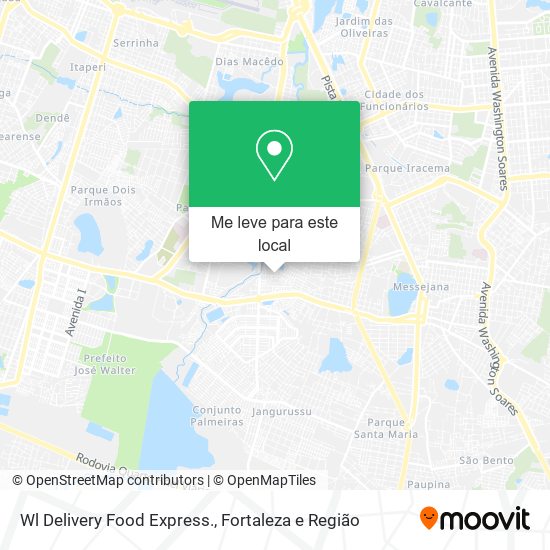 Wl Delivery Food Express. mapa