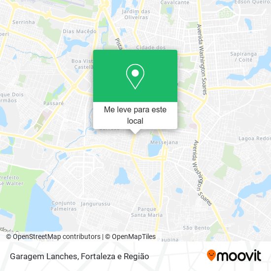Garagem Lanches mapa