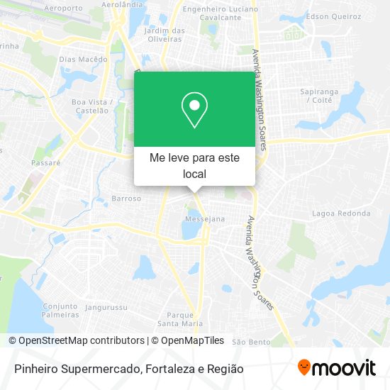 Pinheiro Supermercado mapa