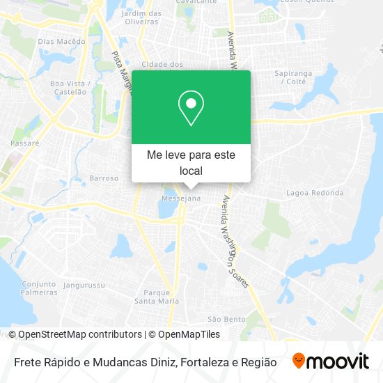 Frete Rápido e Mudancas Diniz mapa