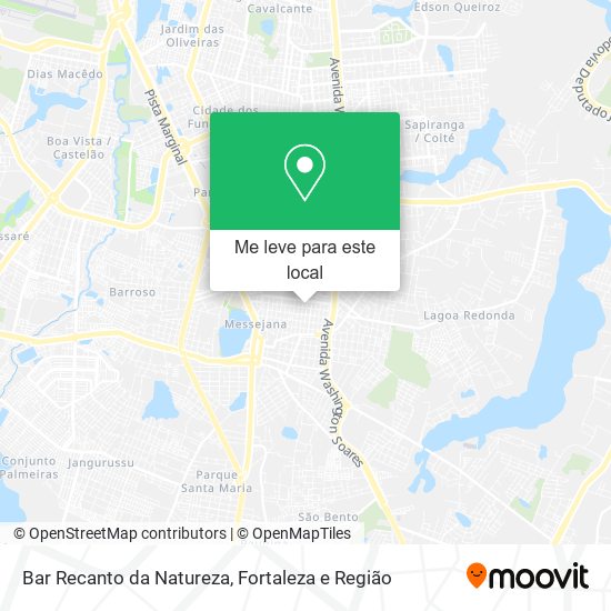 Bar Recanto da Natureza mapa