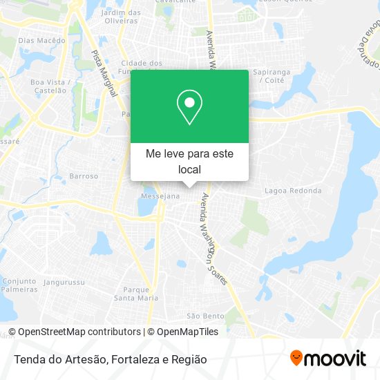Tenda do Artesão mapa