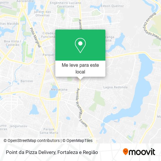 Point da Pizza Delivery mapa