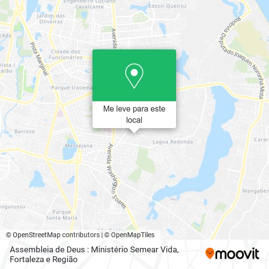 Assembleia de Deus : Ministério Semear Vida mapa