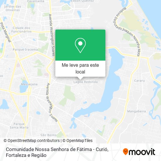 Comunidade Nossa Senhora de Fátima - Curió mapa