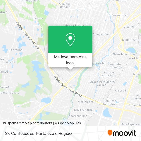 Sk Confecções mapa