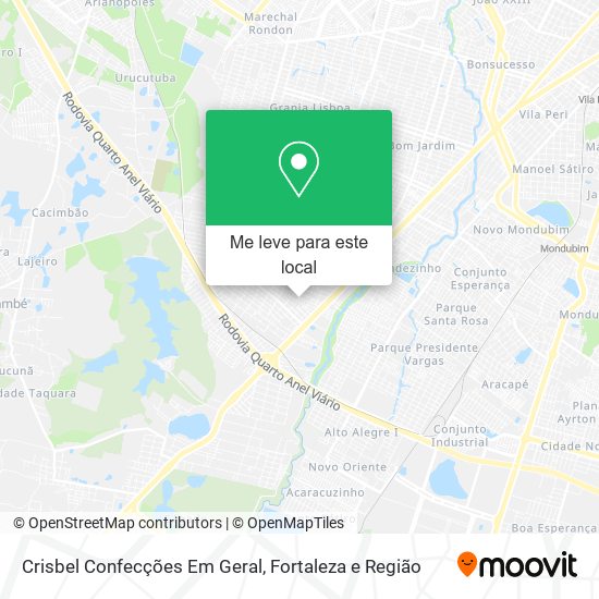 Crisbel Confecções Em Geral mapa