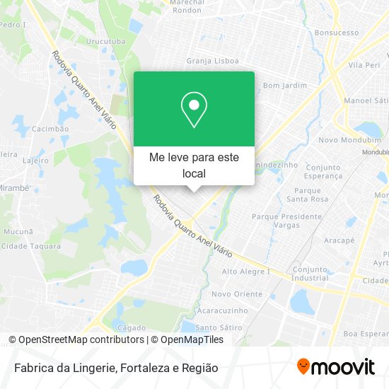 Fabrica da Lingerie mapa