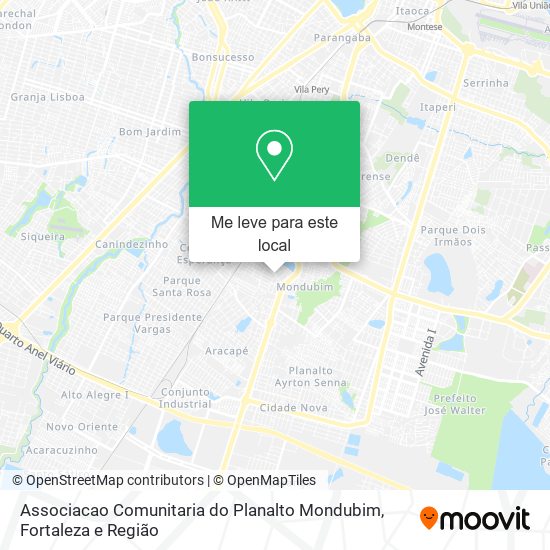 Associacao Comunitaria do Planalto Mondubim mapa