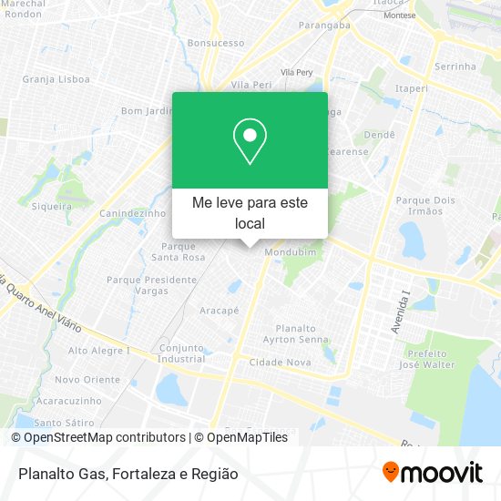 Planalto Gas mapa