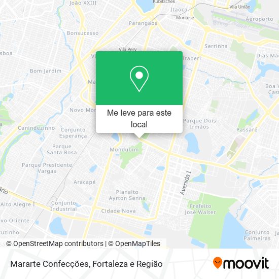 Mararte Confecções mapa