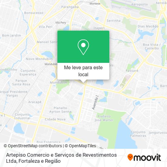 Artepiso Comercio e Serviços de Revestimentos Ltda mapa